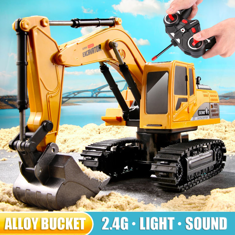 Drone Or Rc Car - RC Excavator 2.4Ghz 6 Channel 1:24