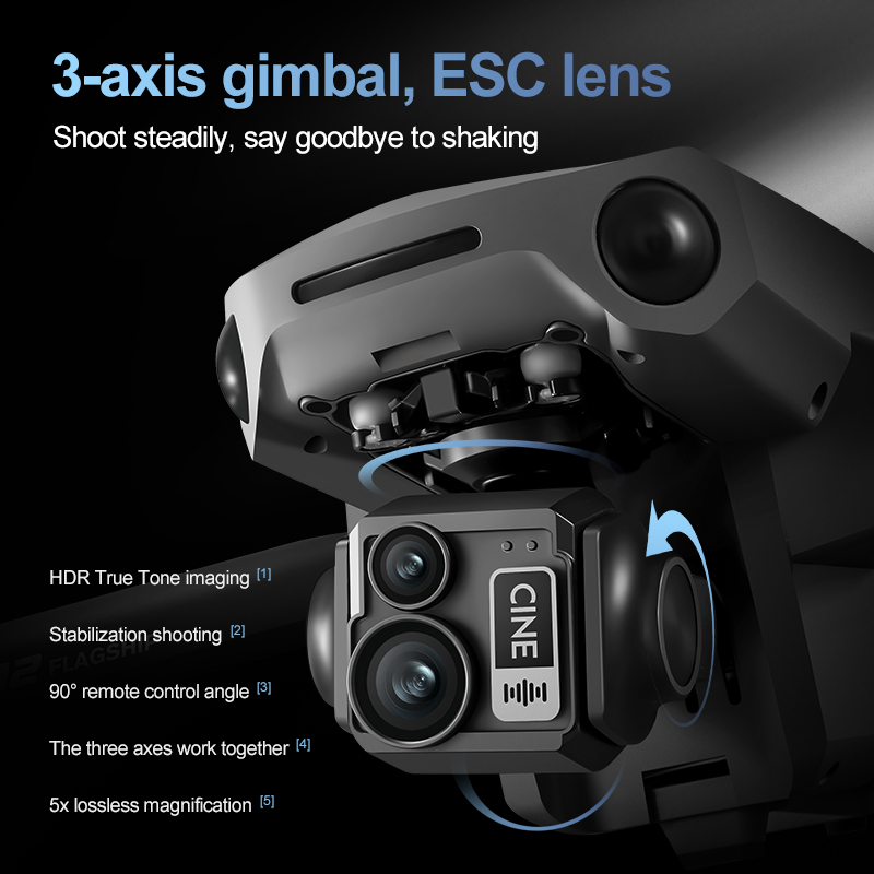 8K 3 Axis Gimbal Brushless 7.2 - Drone Ae Rc review and price