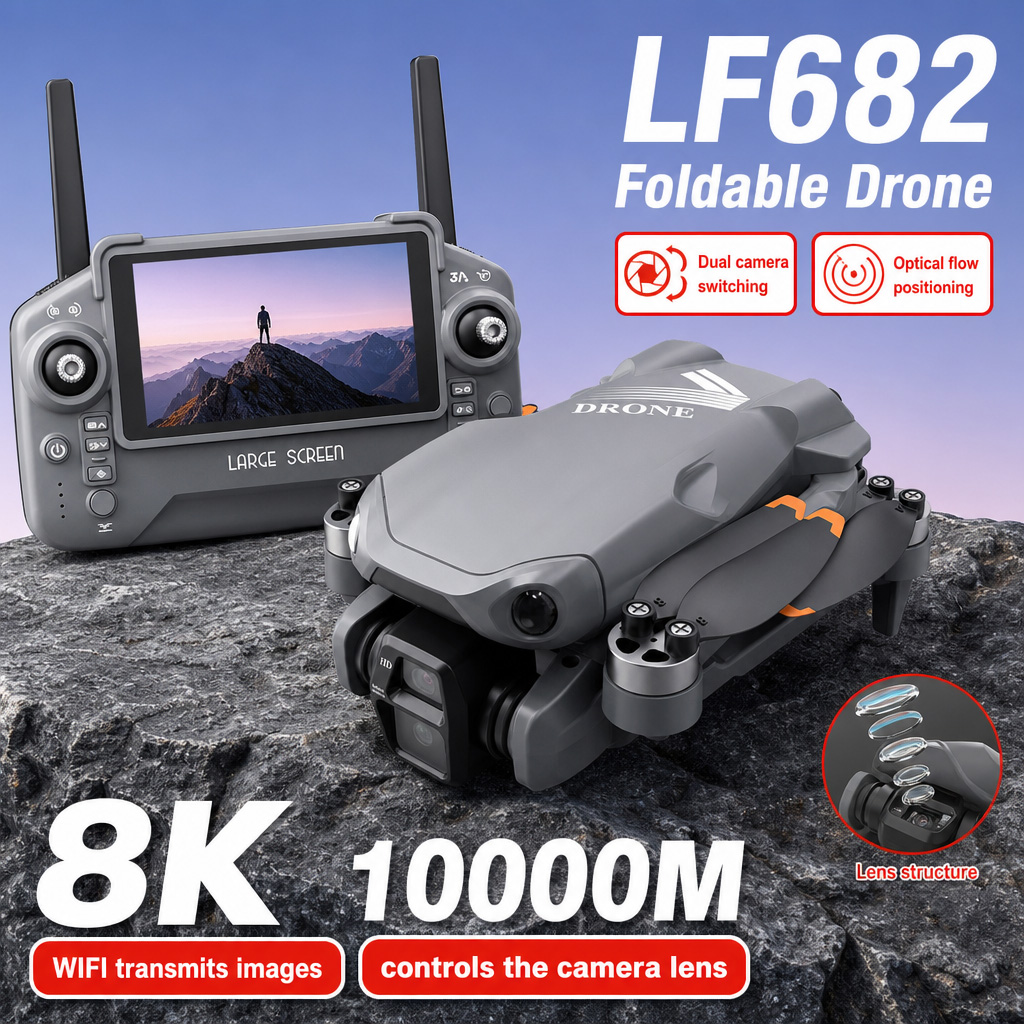 Aerial Photo LF682 Drone 8K HD - Drone Dji Rc 2 review and price
