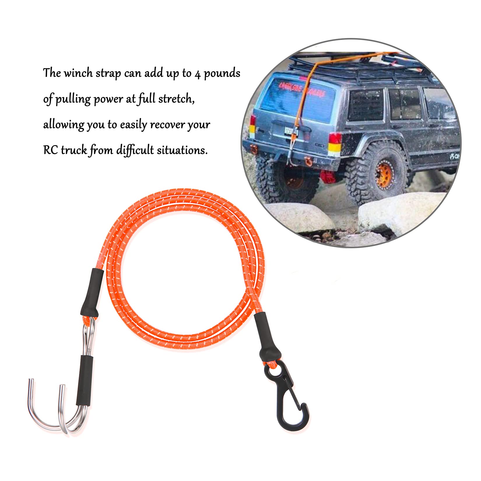 1/10 Kinetic Winch Strap Escap - Drone Rc Belt review and price