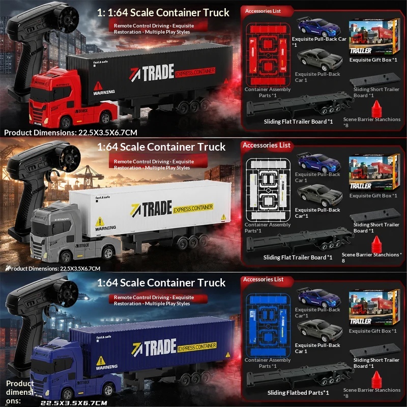 1:64 RC Trailer Truck Combo Se - Drone Ae Rc review and price