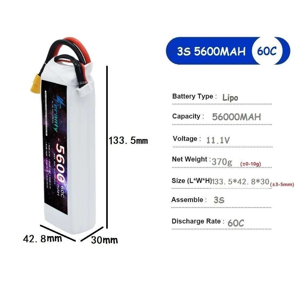 TERANTY 5600MAH 60C 2S 3S 4S 6 - Rc Drift Car Kit review and price