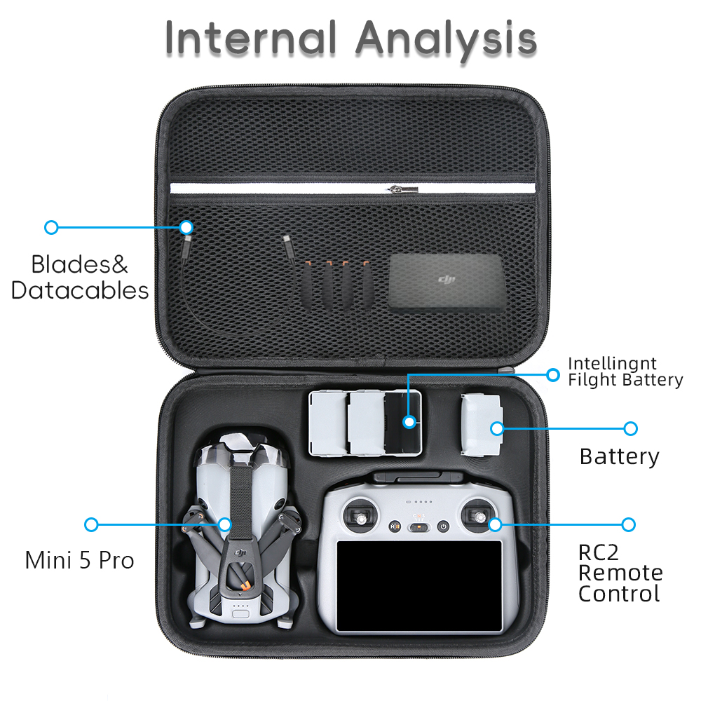 for Mini 5 Pro Case Large Capa - Drone Dji Rc N3 review and price