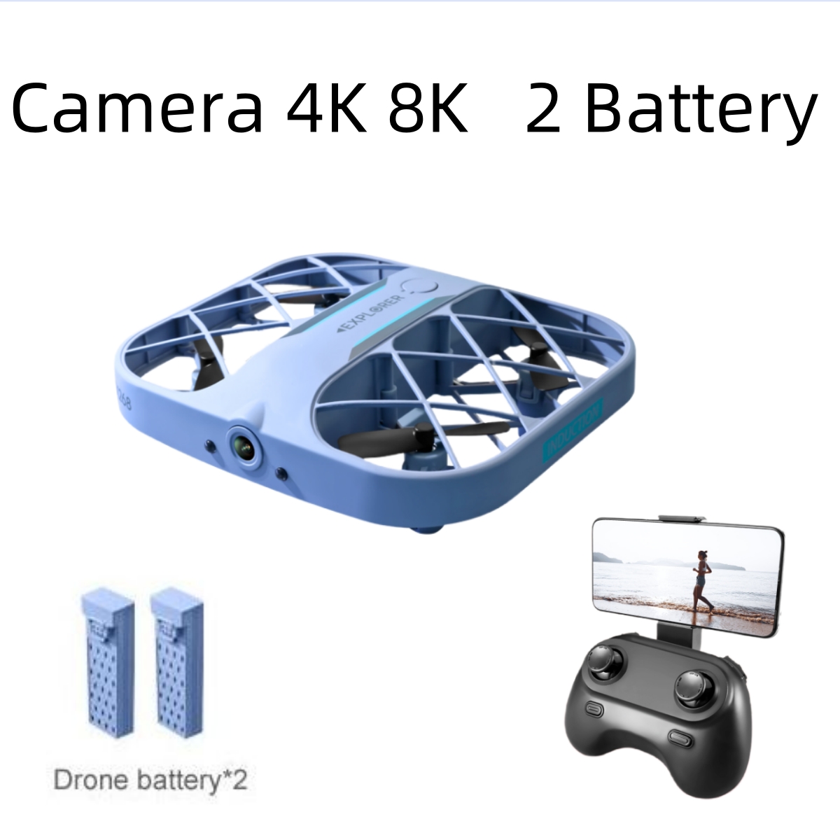 JJRC H107 FPV RC Drone with 2  - Drone Ae Rc review and price
