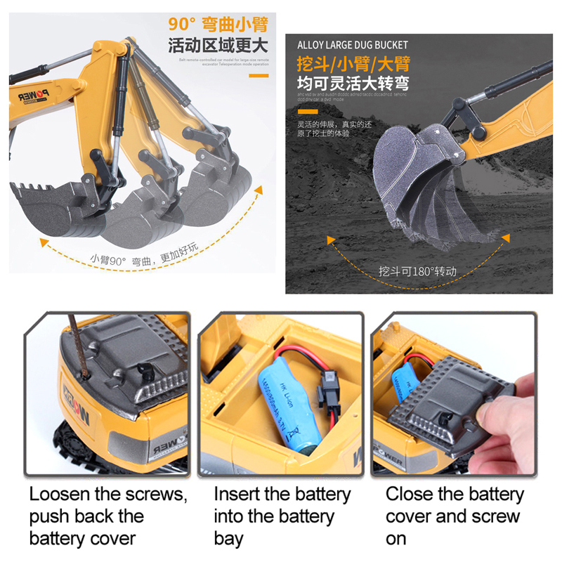 RC Excavator 2.4Ghz 6 Channel  - Drone Or Rc Car review and price
